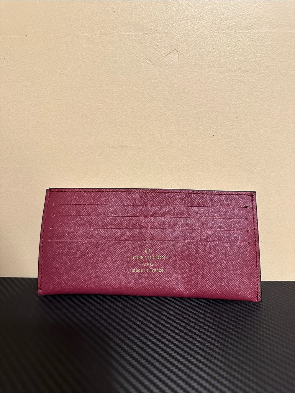 Pink card wallet